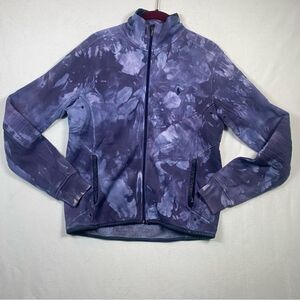 Ralph Lauren Golf Front Zipper Purple Tie Dye Jacket Size Medium